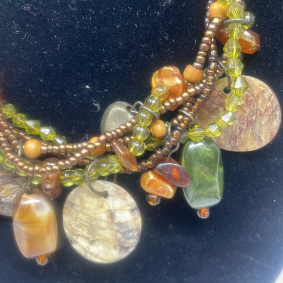 COOKIE LEE Matching Red Necklace and Bracelet and 1 Various Beaded Necklace - Picture 7 of 8